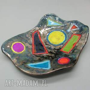 handmade ceramika patera energia kolorów