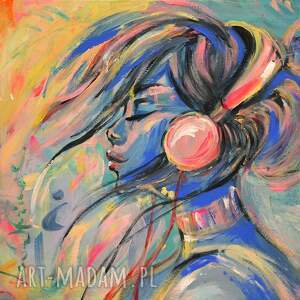 i love music, kobieta, muzyka, miłość luz, energia, dekor