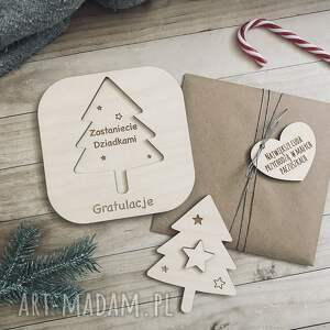 dekoracje świąteczne zostaniecie dziadkami choinka zostaniesz tata