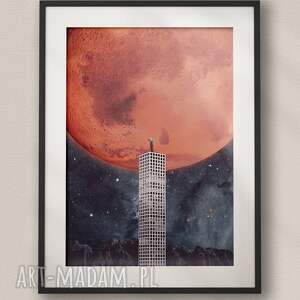 Eksploracja Kosmosu - Kolaż Fine Art (50x70cm) plakat kosmos