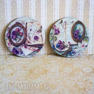 para podkładek - miłość do ogrodu drewniane, dla babci mamy przyjaciółki