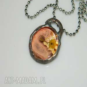 handmade wisiorki miedziany wisior