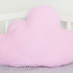 ręcznie zrobione pokoik dziecka duża poduszka chmurka różowa