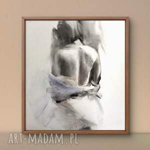 Nude 70x70, kobieta duży obraz, nad łóżko, obrazy do sypialni