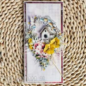 Prezent Kartka Wielkanocna, z kwiatami