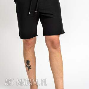 handmade spodnie krótkie spodenki męskie "easy" czarne