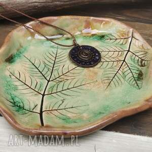 Talerzyk ceramiczny liście c893) ceramika na prezent
