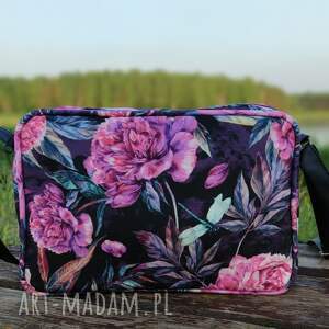 single bag - piwonie elegancka, nowoczesna, peonie kwiaty, prezent