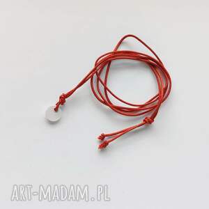 okrąg wisiorek, sznurek, tworzywo sztuczne okrągłe