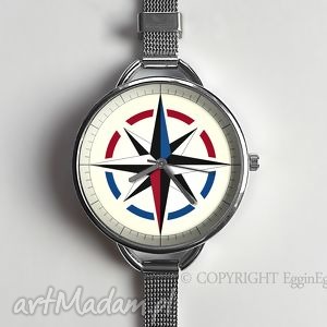 kompas - zegarek z dużą tarczką egginegg - podróżnik