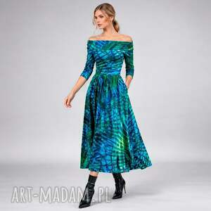 sukienka - sandy tropical, efektowna, elegancka wygodna, oryginalna, unikalny