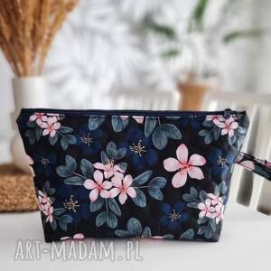 handmade kosmetyczki duża kosmetyczka damska organizer bella pikowane kwiaty