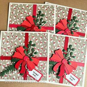 Świąteczne kartki handmade - zestaw scrapbooking