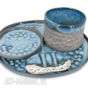 handmade ceramika "sushi mnie" - zestaw ceramiczny, 4 - częściowy