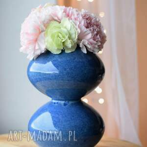 handmade wazony wazon ceramiczny morski niebieski