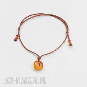Okrąg bransoletka z bursztynu i koralików - Katarzyna Kaminska (handmade)