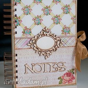 handmade romantyczny notes a5