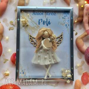 handmade dekoracje aniołek stróż personalizacja imienia