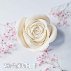 Rose duża, świea sojowa, eco, świeca stojąca