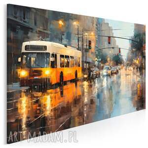 obraz na płótnie - miasto ulica światła miast miejska dżungla - 120x80 cm