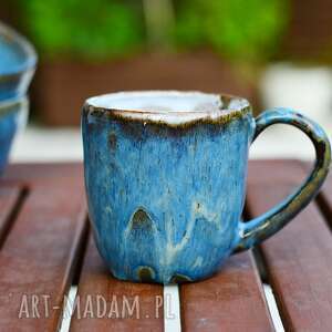 handmade espresso kubek ceramiczny do kawy i herbaty iniebieski 320 ml / 11