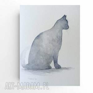 Paulina-Lebida, Kot - akwarela formatu 24x18 cm