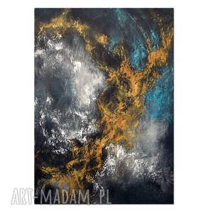 nebula u11, abstrakcja, nowoczesny obraz ręcznie malowany