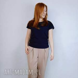 spodnie damskie dzianina masełko latte