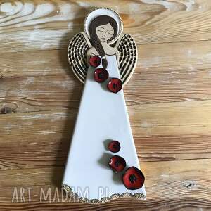 handmade dekoracje anioł ceramiczny - pula makovi