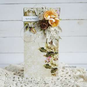 handmade scrapbooking kartki kartka dla babci (z pudełkiem)