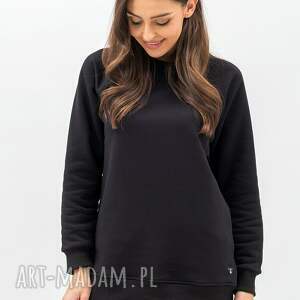 BLUZA BASIC CIEPŁA - SEDA CZARNA, jesienna