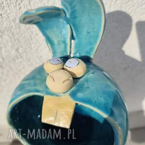 Miska ceramiczna na słodycze, rękodzieło - królik, zając