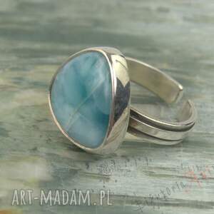 Regulowany, pierścionek - larimarem