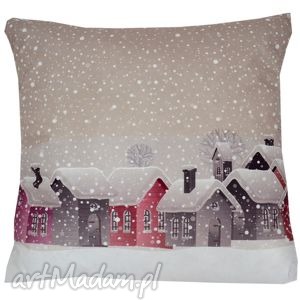 poduszka zimowa wzór 3, dekoracyjna, świąteczna miła