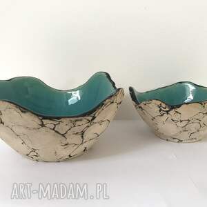 hand-made ceramika zestaw dekoracyjnych misek