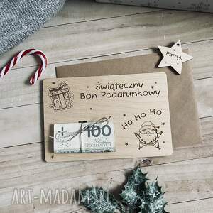 świąteczny bon podarunkowy 3 na swieta, prezent swieta śmieszny