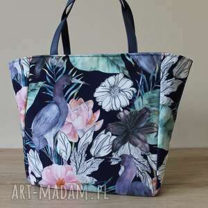 shopper bag - czaple elegancka, nowoczesna, prezent, święta