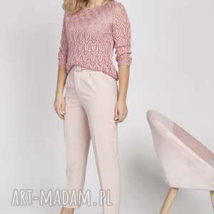 handmade swetry dzianinowa bluzeczka, swe182 róż mkm