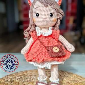 zabawki szydełkowa lalka jesienna wróżka - rękodzieło z pasją lisica, maskotka
