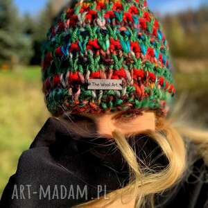 kolorowa mozaikowa czapka - Dodatki