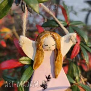 aniołek ceramiczny figurka, prezent, ozdoba, ozdoba do domu