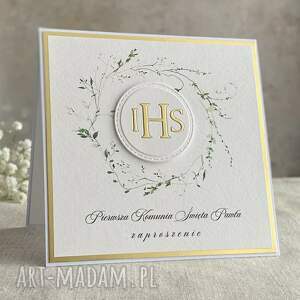 zaproszenia na komunię z personalizacją - Anna Art and Crafts akcesoria