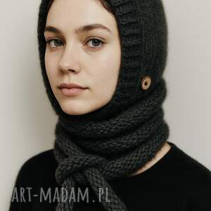 splotomaniaa balaclava kominiarka kaptur zamiast czapki merino alpaca jedwab