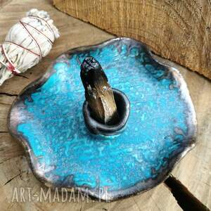 talerzyk do palo santo ceramiczny c190 podstawka, kadzidła, biała szałwia