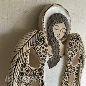 duży anioł ceramiczny - ilovik, ślub, parapetówkę prezent, bierzmowanie, komunię