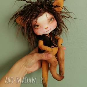 dekoracje chochlik trochęrudy e - piet artystyczna lalka kolekcjonerska