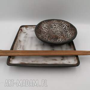 zestaw do sushi 1 ceramika rękodzieło naczynia z gliny, użytkowa