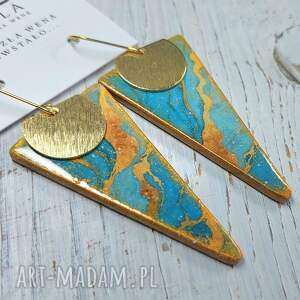 kolczyki decoupage - PAULA CZEKA NA WENE biżuteria