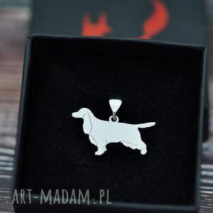 spaniel - wisiorek, srebro próby 925 pies, biżuteria z psem