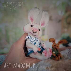 handmade dekoracje królik kobieta e - piet artystyczna lalka kolekcjonerska - ręcznie